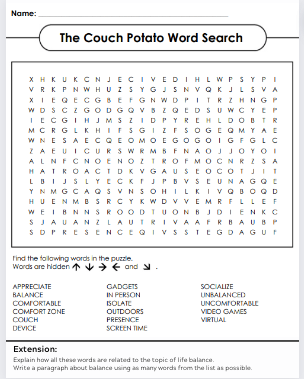 *JJ* Companion Guide to Jory John"s "The Couch Potato (gr 3-6)